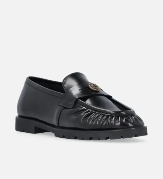 Loafers with Love Birds Logo Plaque